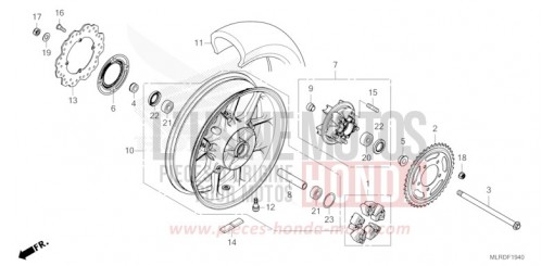 ROUE ARRIERE CB500XAT de 2026
